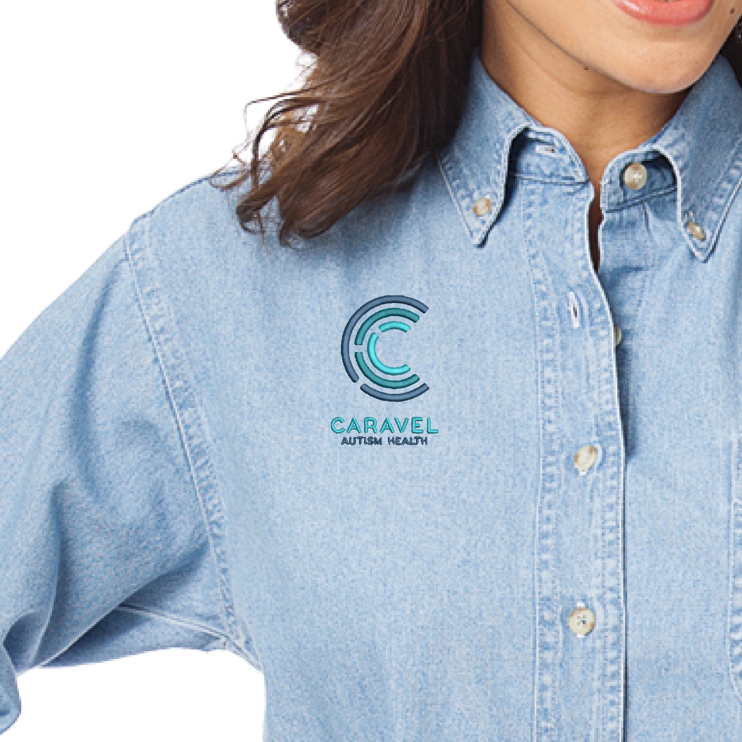 Ladies' L/S 100% Cotton Denim Shirt
