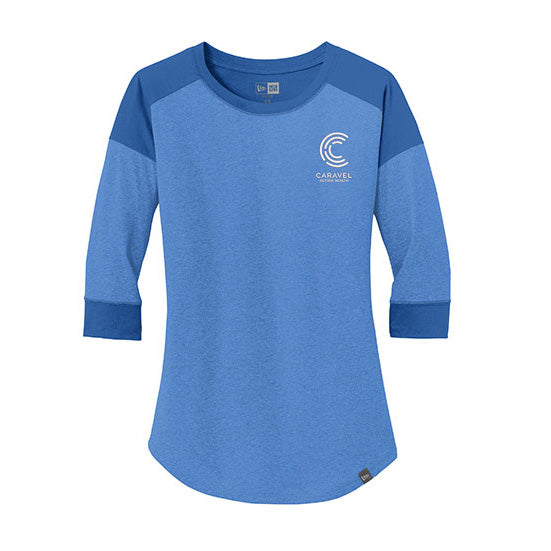 New Era® Ladies Heritage Blend 3/4-Sleeve Baseball Raglan Tee