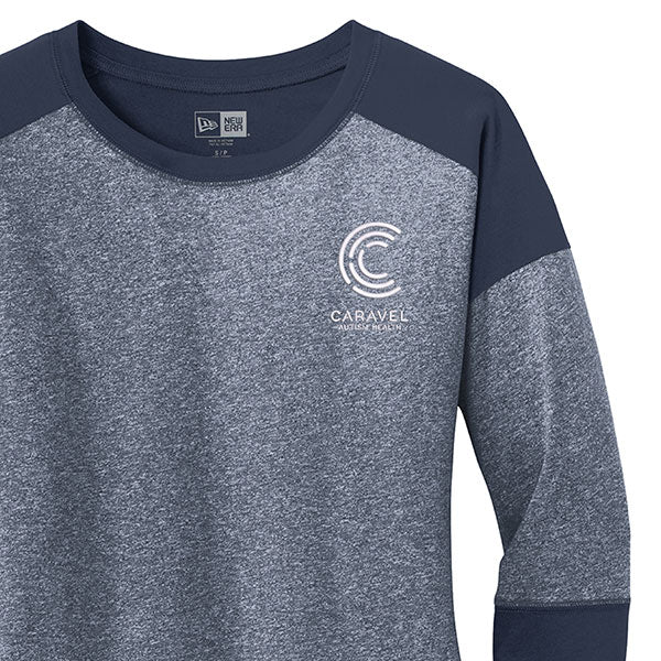 New Era® Ladies Heritage Blend 3/4-Sleeve Baseball Raglan Tee