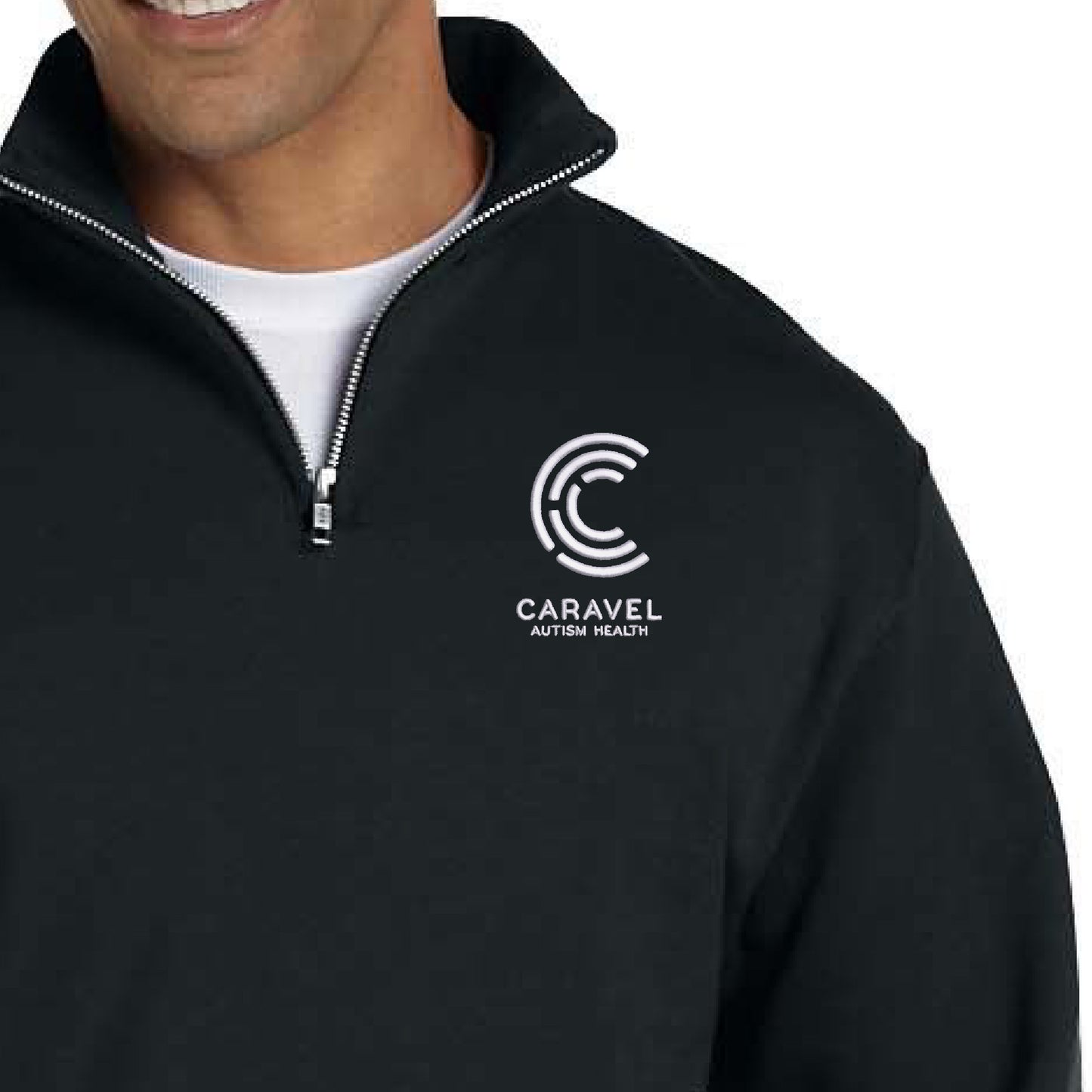 Jerzees Adult NuBlend® Quarter-Zip Cadet Collar Sweatshirt