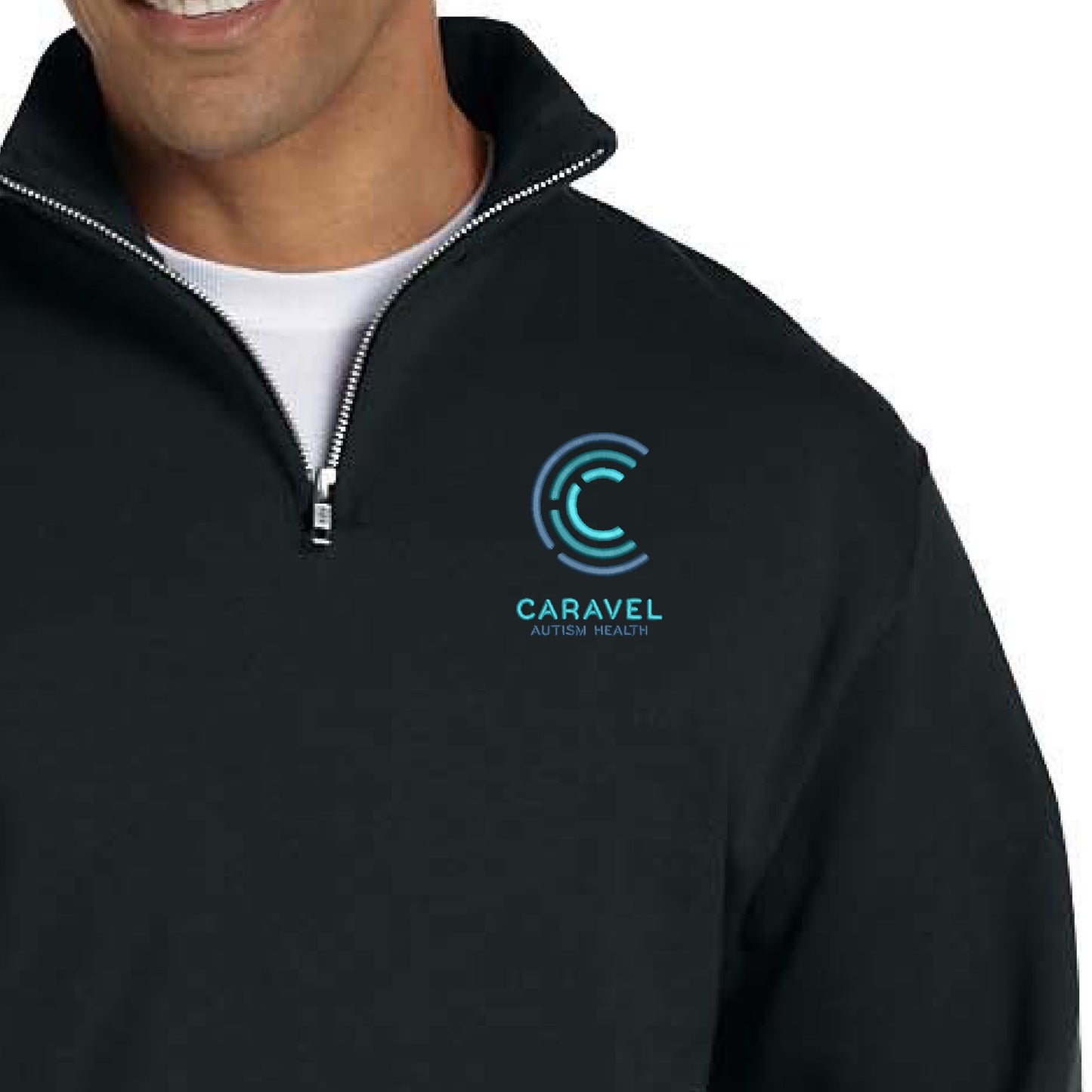 Jerzees Adult NuBlend® Quarter-Zip Cadet Collar Sweatshirt