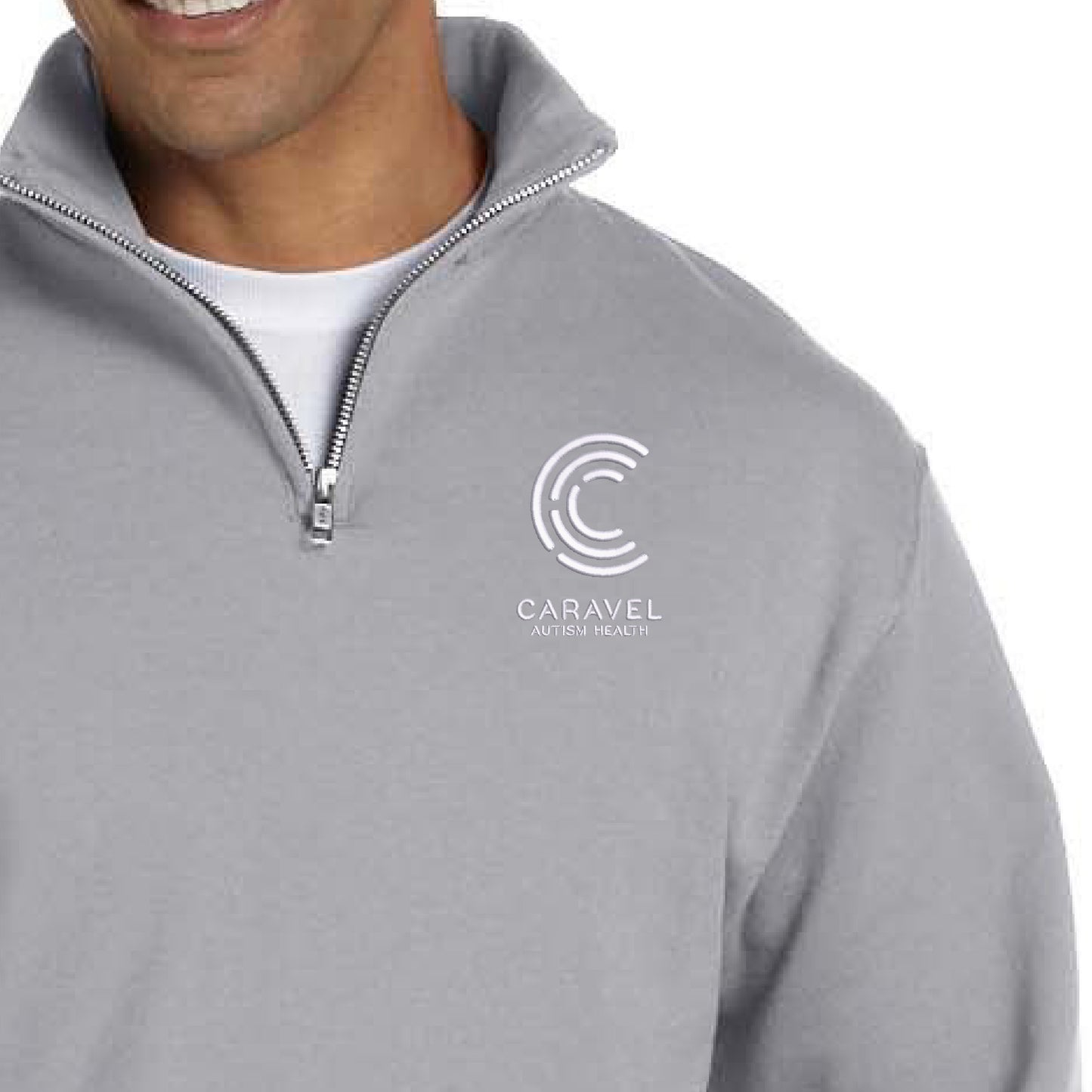 Jerzees Adult NuBlend® Quarter-Zip Cadet Collar Sweatshirt