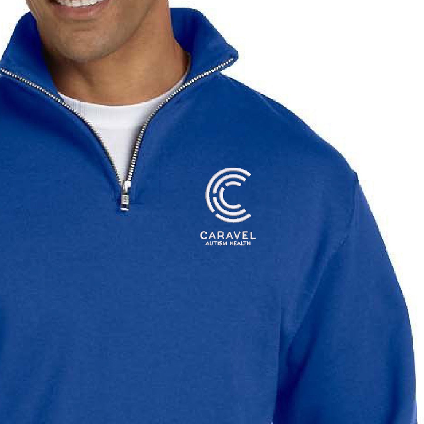 Jerzees Adult NuBlend® Quarter-Zip Cadet Collar Sweatshirt