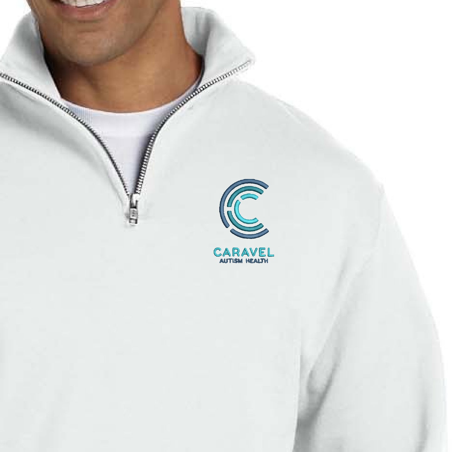 Jerzees Adult NuBlend® Quarter-Zip Cadet Collar Sweatshirt