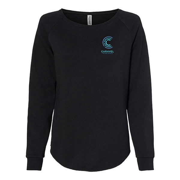 Independent Trading Co. Women's California Wave Wash Crewneck Sweatshirt