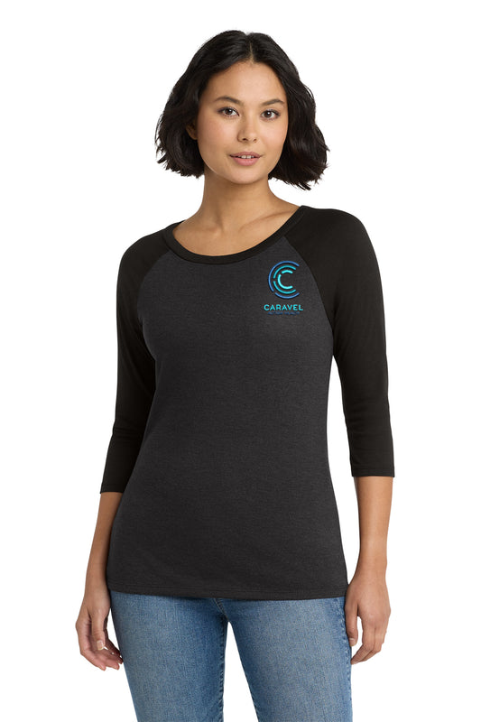 District Women's Perfect 3/4 Sleeve Raglan