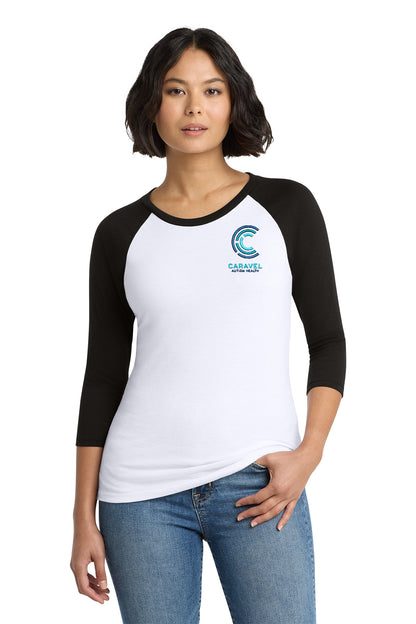 District Women's Perfect 3/4 Sleeve Raglan