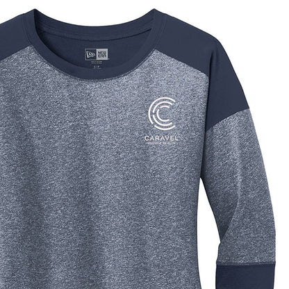 New Era® Ladies Heritage Blend 3/4-Sleeve Baseball Raglan Tee